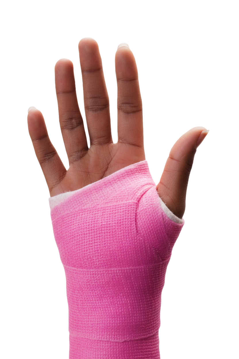 Bandaged hand